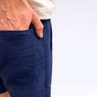 Bermuda Linho Masculina - Azul Marinho