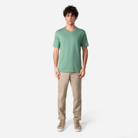 Camiseta Pima Gola V Masculina | Life Collection - Verde Oliva