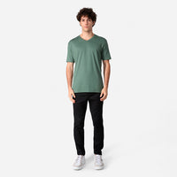 Camiseta Pima Gola V Masculina | Life Collection - Verde Pinheiro