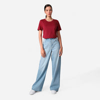 Camiseta Pima Feminina | Life Collection - Tinto