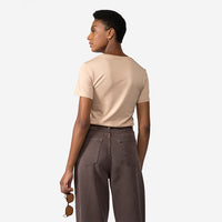 Camiseta Pima Feminina | Life Collection - Bege Camel