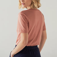 Camiseta Pima Gola U Feminina | Life Collection - Nude