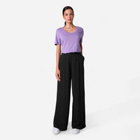 Camiseta Pima Gola U Feminina | Life Collection - Lilás