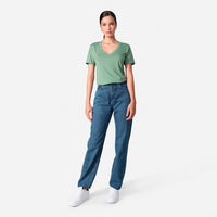 Camiseta Pima Gola V Feminina | Life Collection - Verde Oliva