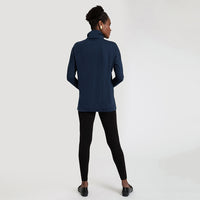 Blusa Pima Gola Rolê Feminina - Azul Marinho