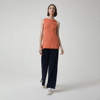 Regata Reta em Ribana - Marrom Telha