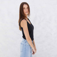 Regata Algodão Pima Feminina | Life Collection - Preto