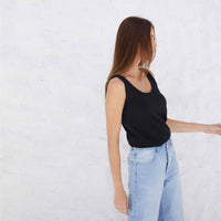 Regata Algodão Pima Feminina | Life Collection - Preto