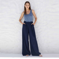 Regata Algodão Pima Feminina | Life Collection - Azul Cobalto