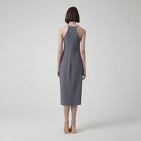 Vestido Midi Malha - Mescla Escuro