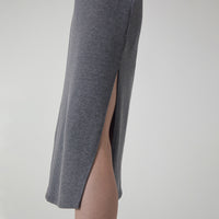 Vestido Midi Malha - Mescla Escuro