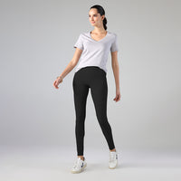 Calça Legging Malha Estruturada - Preto