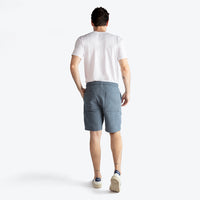 Bermuda Moletom Textura Leve Masculina - Mescla Escuro