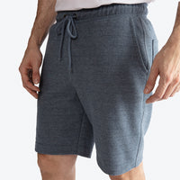 Bermuda Moletom Textura Leve Masculina - Mescla Escuro