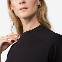 Camiseta Pima Recortes Feminina | Life Collection - Preto