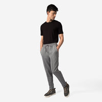 Calça Jogger Friso Masculina - Mescla Escuro