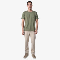 Camiseta Pima Bolso Masculina | Life Collection - Verde Militar