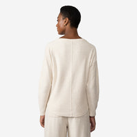 Blusa Blend Linho Textura Feminina - Off White