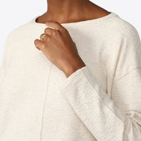 Blusa Blend Linho Textura Feminina - Off White