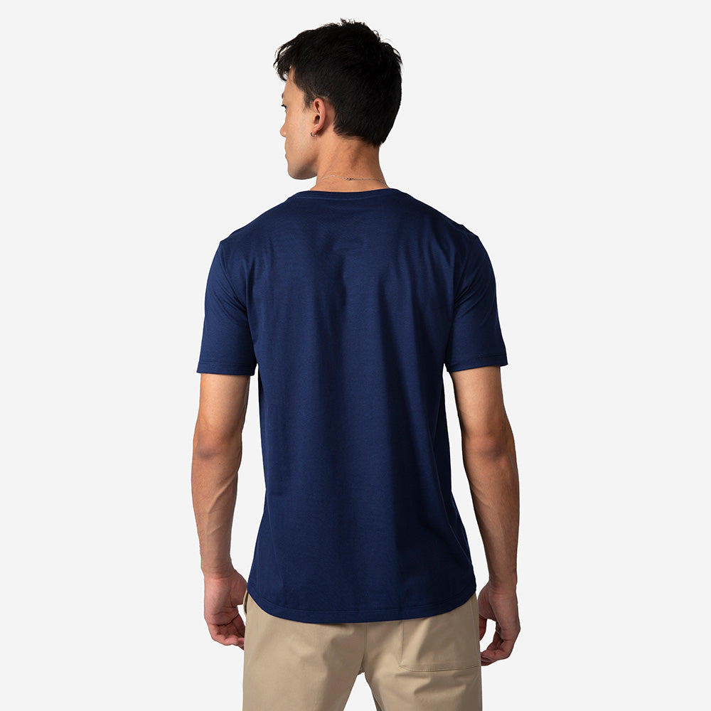Camiseta Algodão Pima Masculina | Life T-Shirt - Azul Marinho