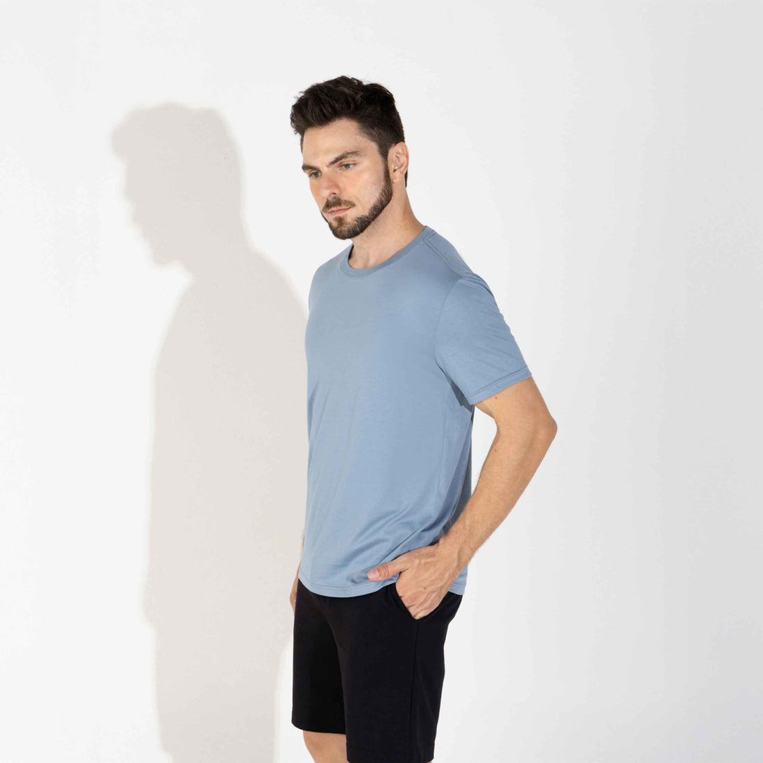 Camiseta Pima Masculina | Life Collection - Azul Cobalto
