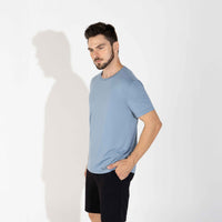 Camiseta Pima Masculina | Life Collection - Azul Cobalto
