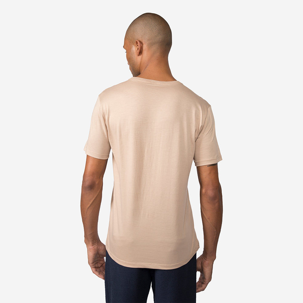 Camiseta Pima Masculina | Life Collection - Bege Camel