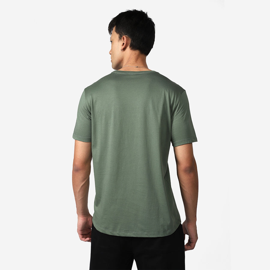 Camiseta Algodão Pima Masculina | Life T-Shirt - Verde Pinheiro