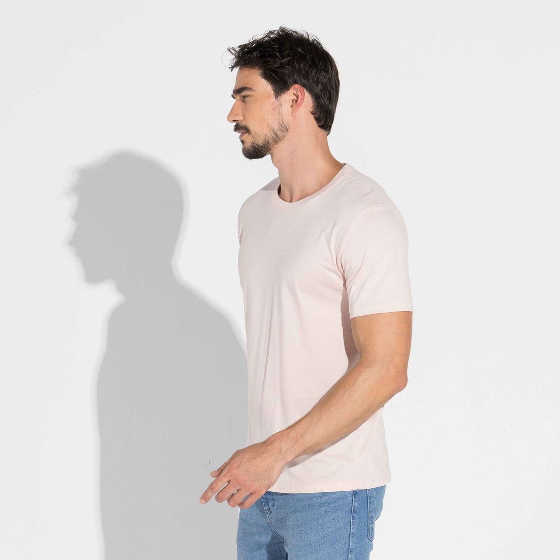 Camiseta Pima Masculina | Life Collection - Rosa Lemonade