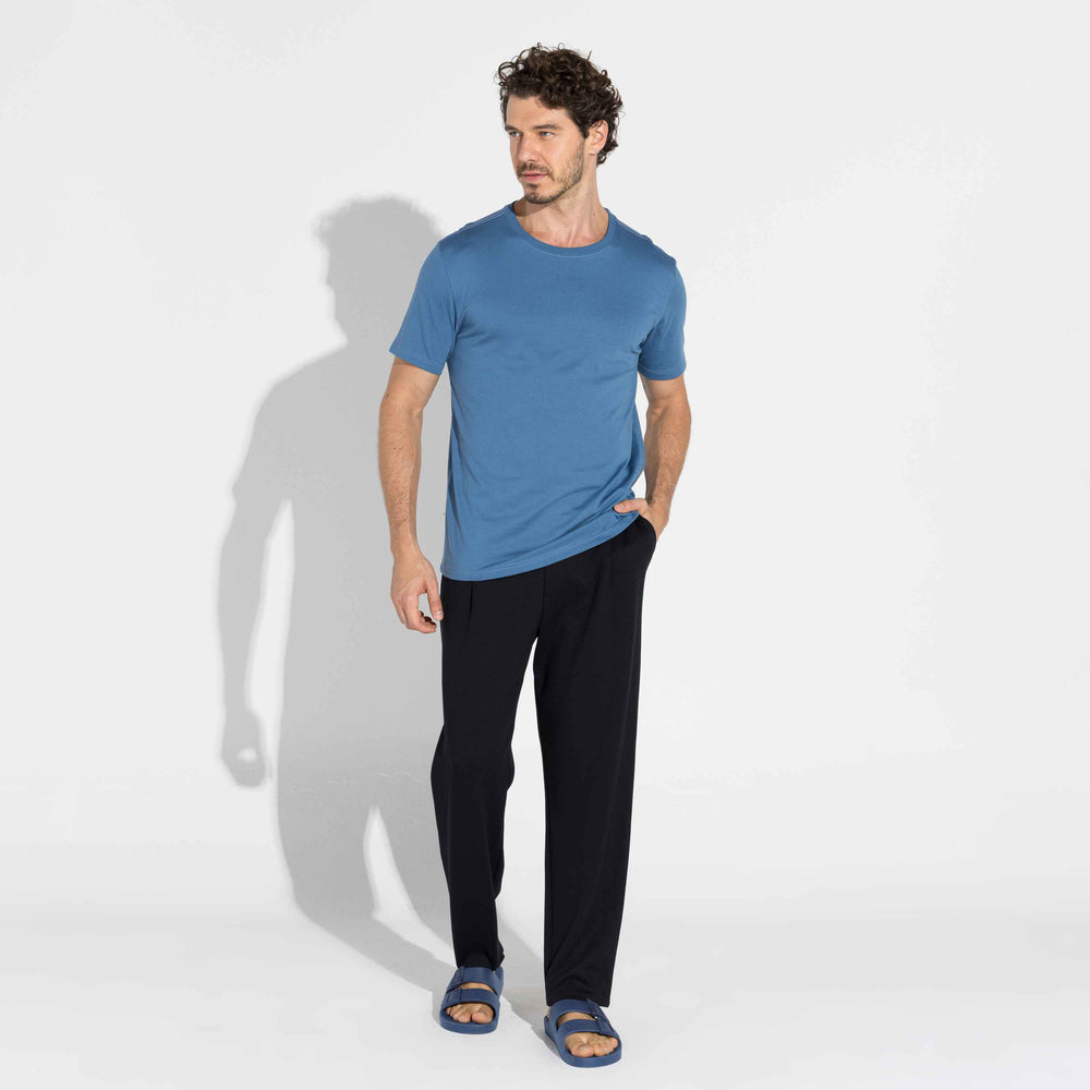 Camiseta Pima Masculina | Life Collection - Azul Ártico