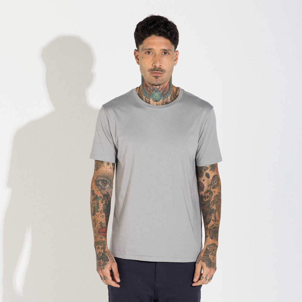 Camiseta Pima Masculina | Life Collection - Cinza Titânio
