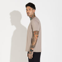 Camiseta Pima Masculina | Life Collection - Bege Alpaca