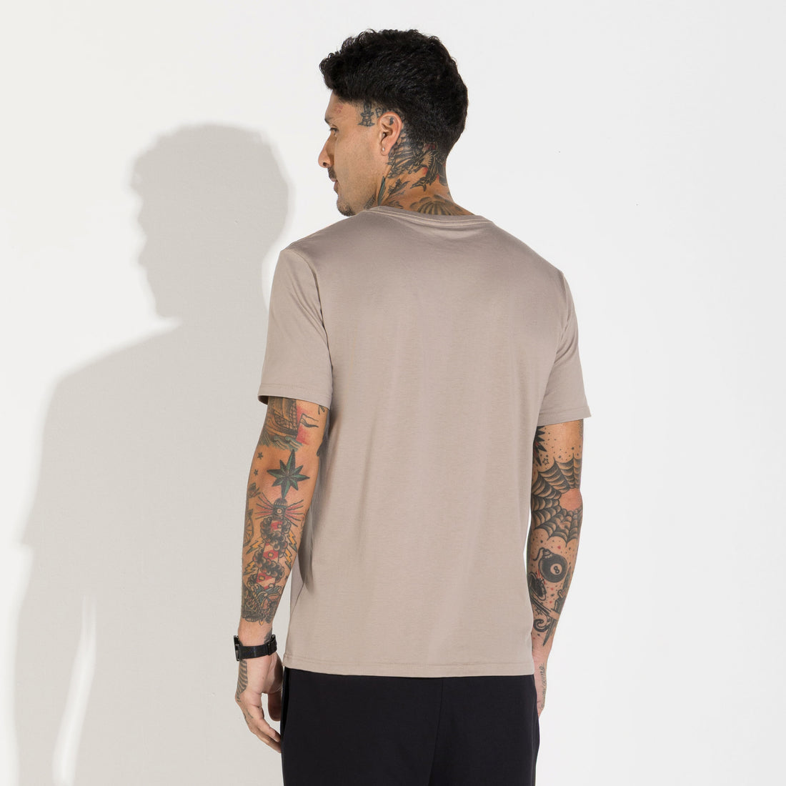Camiseta Pima Masculina | Life Collection - Bege Alpaca