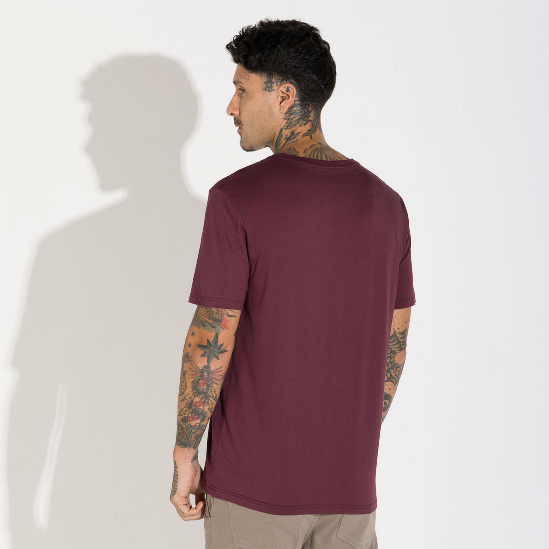 Camiseta Pima Masculina | Life Collection - Roxo Amoreira