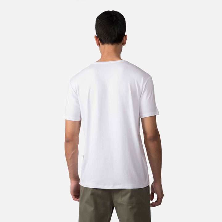 Camiseta Pima Gola V Masculina | Life Collection - Branco