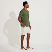 Camiseta Pima Gola V Masculina | Life Collection - Verde Figo