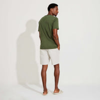 Camiseta Pima Gola V Masculina | Life Collection - Verde Figo