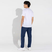 Camiseta Algodão Premium Gola V Masculina | Everyday Collection - Branco