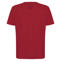 Camiseta Algodão Premium Gola V Masculina | Everyday Collection - Vermelho Rubi