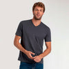 Camiseta Algodão Premium Gola V Masculina | Everyday Collection - Grafite Inativo