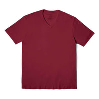 Camiseta Algodão Premium Gola V Masculina | Everyday Collection - Marsala