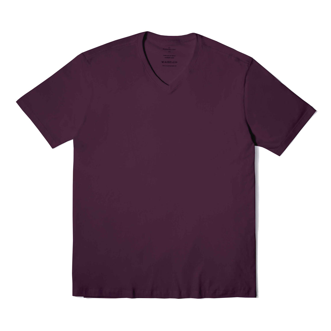 Camiseta Algodão Premium Gola V Masculina | Everyday Collection - Berinjela