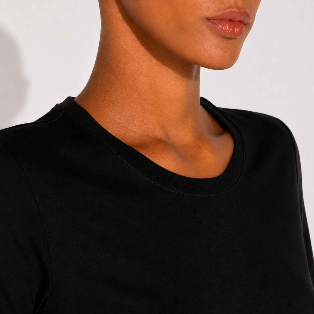 Camiseta Pima Feminina - Preto