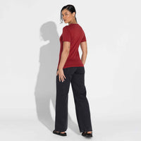 Camiseta Pima Feminina | Life Collection - Vermelho Escarlate