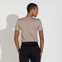 Camiseta Pima Feminina | Life Collection - Bege Alpaca