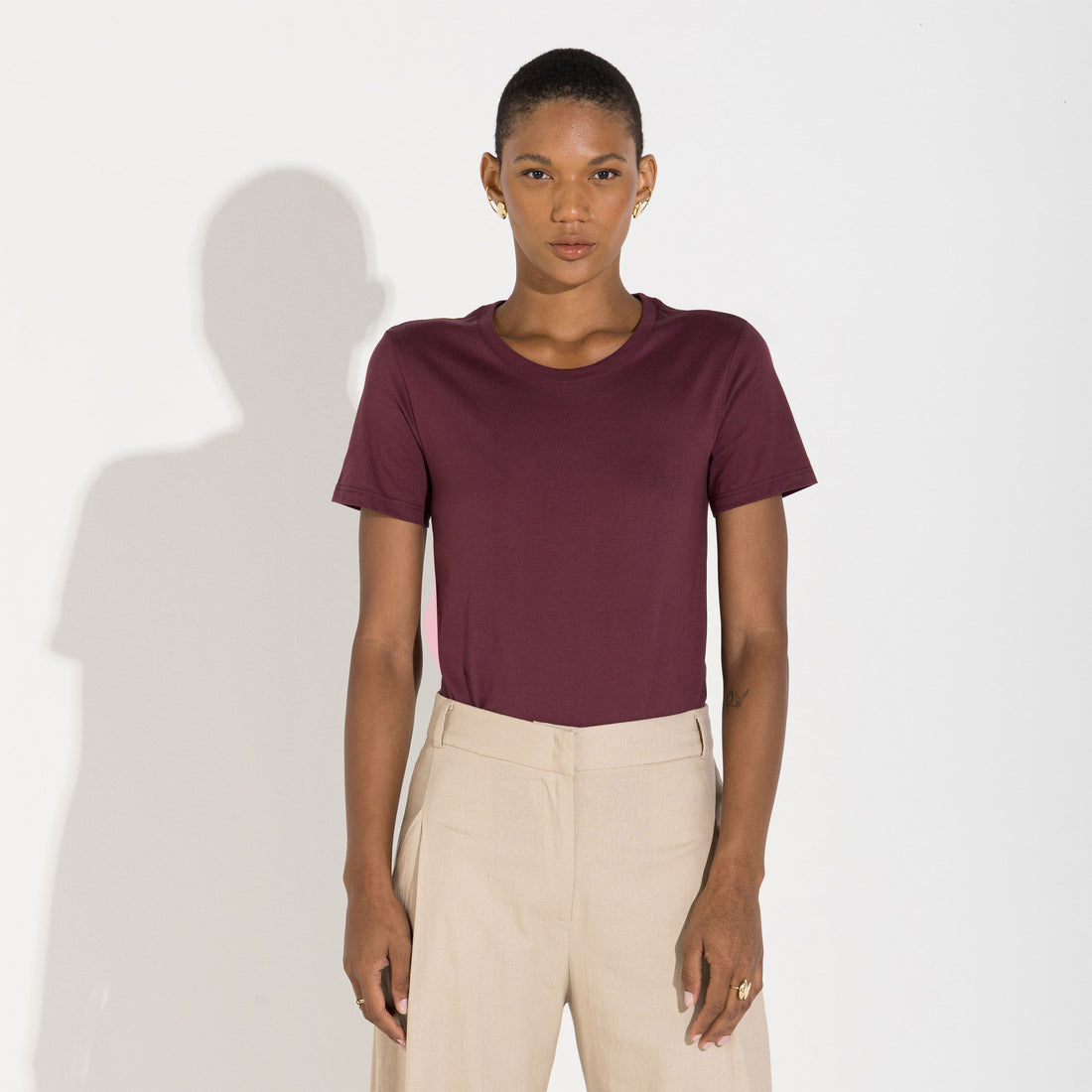 Camiseta Pima Feminina | Life Collection - Roxo Amoreira