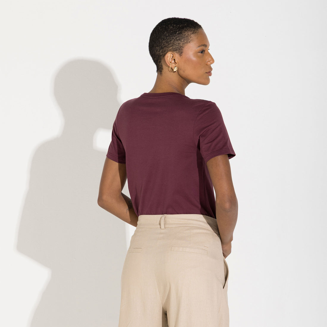 Camiseta Pima Feminina | Life Collection - Roxo Amoreira