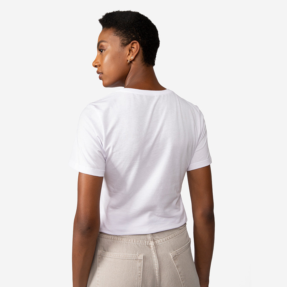 Camiseta Algodão Premium Feminina | Everyday Collection - Branco
