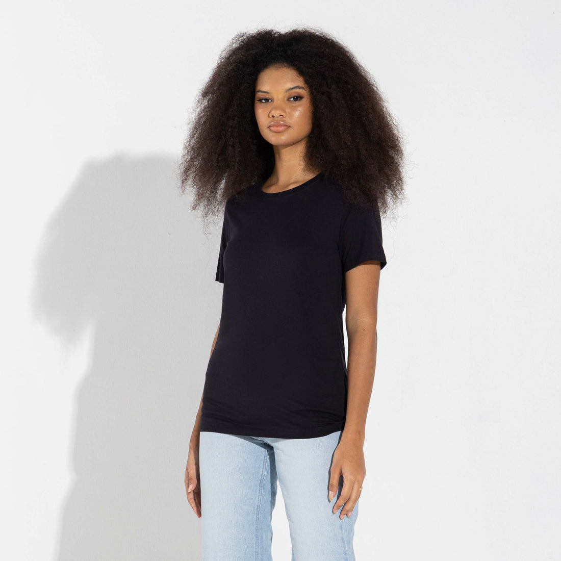 Camiseta Algodão Premium Feminina | Everyday Collection - Preto