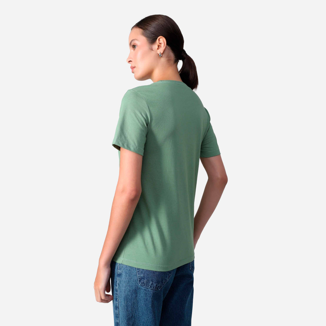 Camiseta Algodão Premium Feminina | Everyday Collection - Verde Oliva